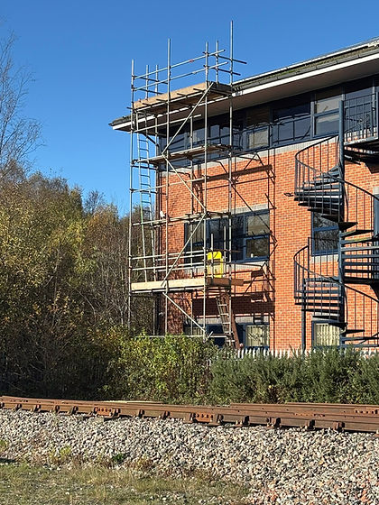 Commercial scaffold access installed by DR Access