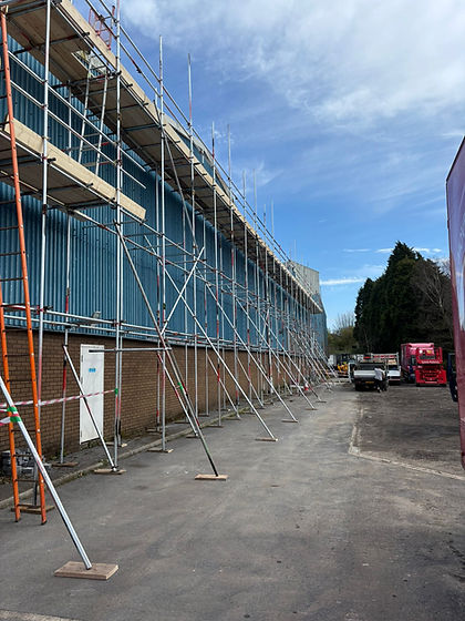 Commercial scaffolding installed by DR Access