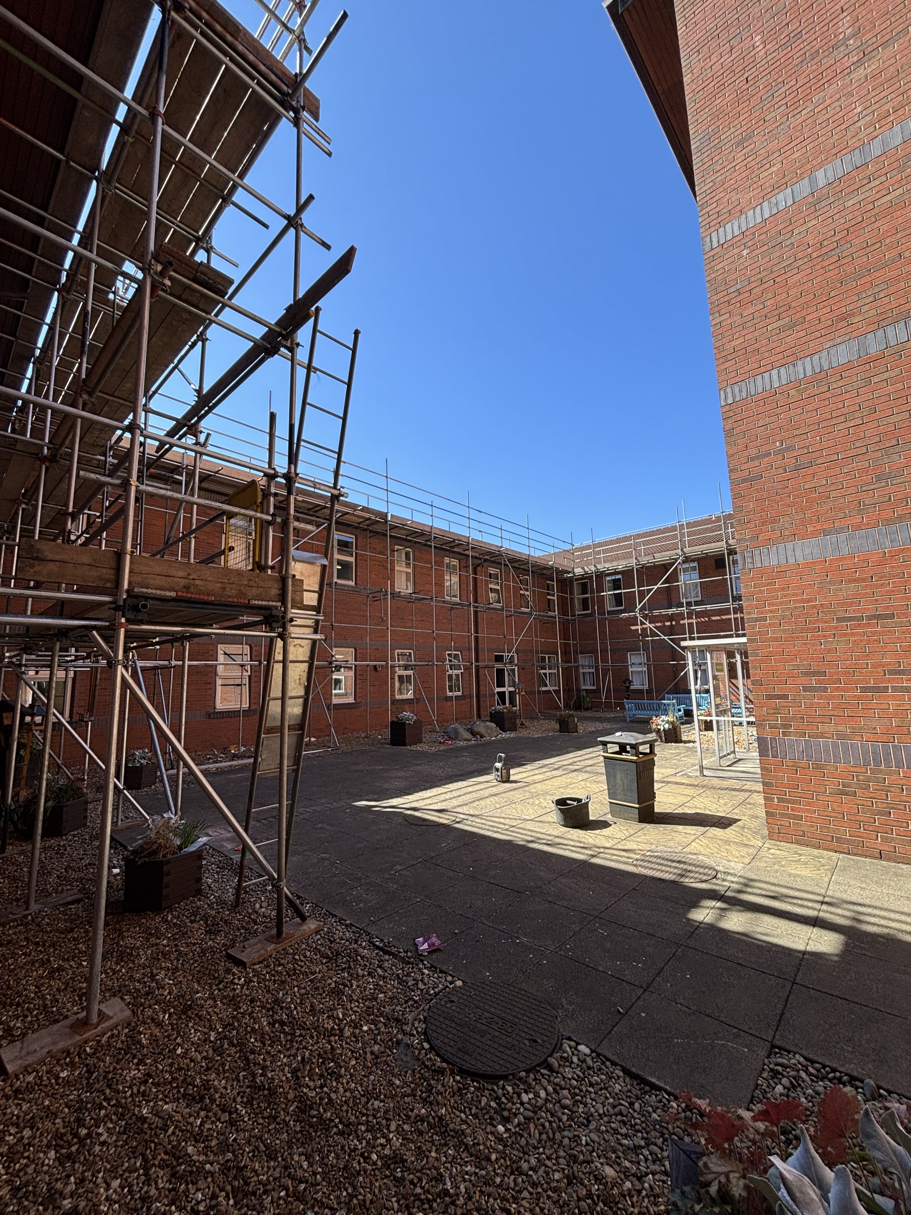 Commercial scaffolding installed by DR Access
