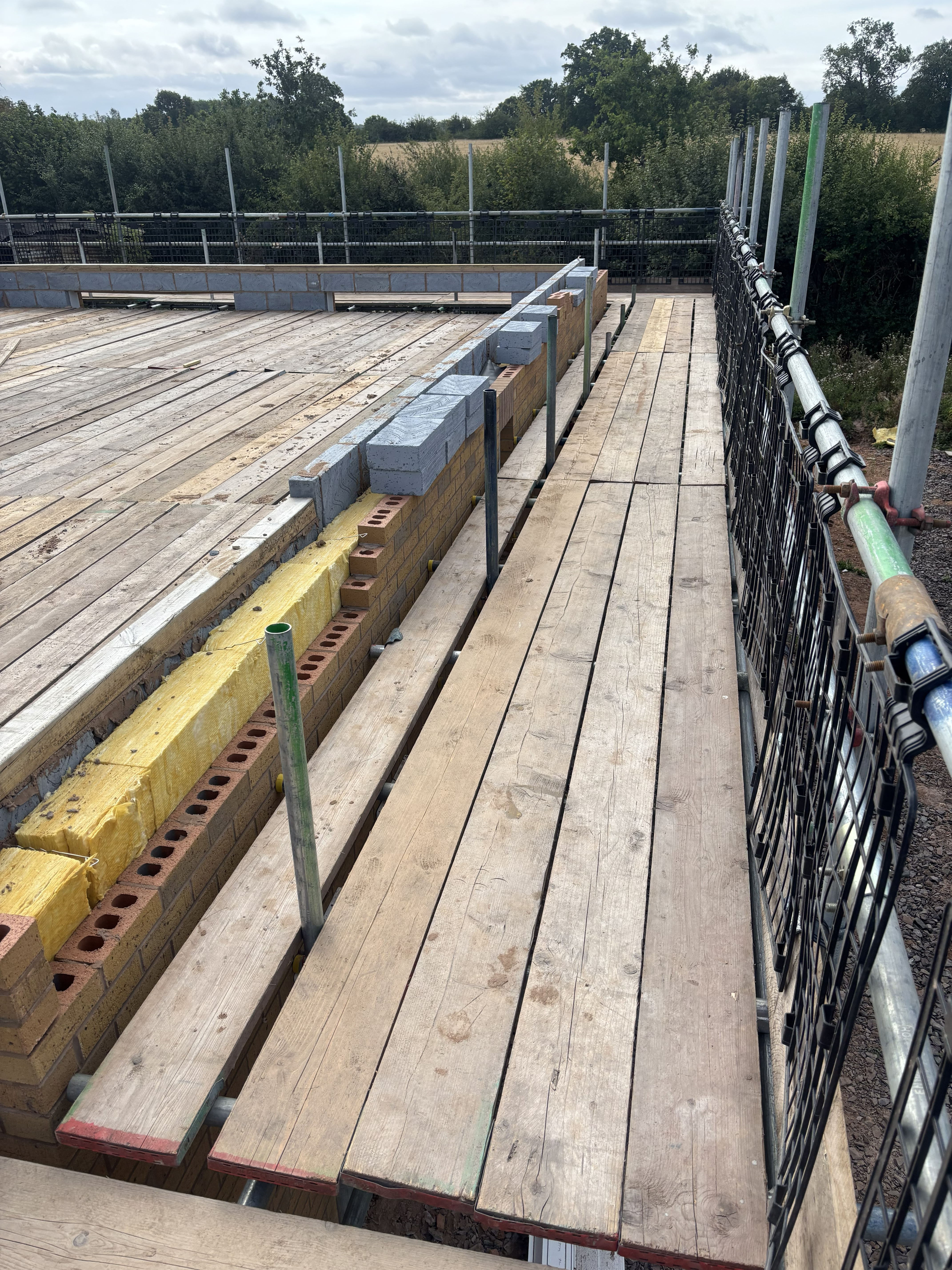 Temporary roof scaffold cover installed by DR Access