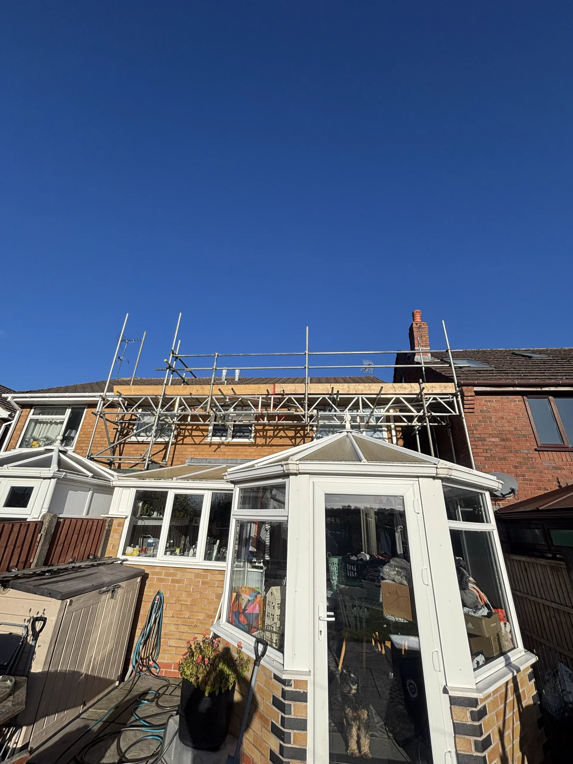 DR Access site-specific scaffolding for a restricted access area